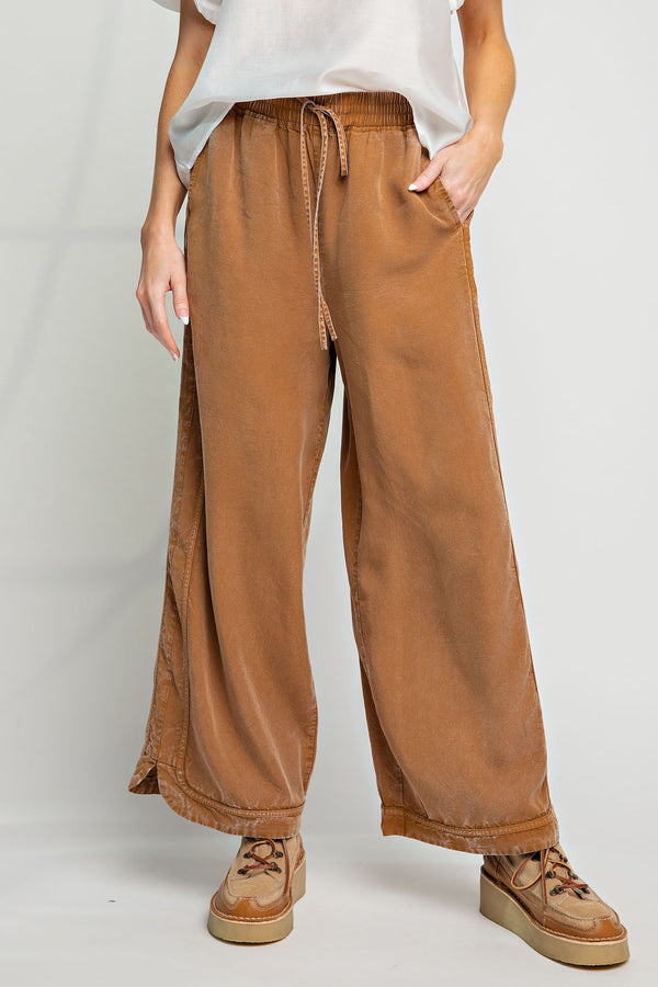 Easel, Eb40706, Feeling good, Washed Terry Knit Wide Leg Pants – Southern  Exposure Style