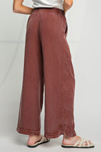 Load image into Gallery viewer, Easel Mineral Washed Wide Leg Pants in Espresso Pants Easel   
