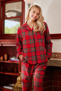 Jodifl Checkered Pajama Set in Red loungewear Jodifl   