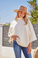 Jodifl Turtleneck Sweater in Ivory Sweaters Jodifl   