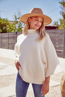 Jodifl Turtleneck Sweater in Ivory Sweaters Jodifl   