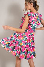 Load image into Gallery viewer, ee:some Bright Floral Mini Dress in Off White Dress eesome   
