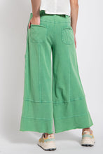 Load image into Gallery viewer, Easel Mineral Washed Terry Knit Pants in Evergreen Pants Easel   
