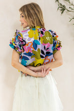Load image into Gallery viewer, Oddi Floral Printed Blouse in Lavender Shirts &amp; Tops Oddi   
