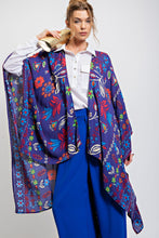 Load image into Gallery viewer, Easel All I Need Flowy Kimono in Blueberry Kimono Easel   
