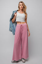 Load image into Gallery viewer, Easel Inside Out Terry Knit Pants in Dried Rose Pants Easel   
