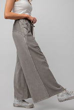 Load image into Gallery viewer, Easel Inside Out Terry Knit Pants in Ash Pants Easel   

