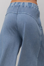 Load image into Gallery viewer, Easel Inside Out Terry Knit Pants in Denim Pants Easel   
