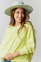 Load image into Gallery viewer, Fantastic Fawn Pull Over With Side Zipper Details in Neon Lime Shirts &amp; Tops Fantastic Fawn   
