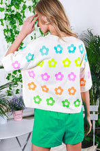 Load image into Gallery viewer, Vine &amp; Love Floral Print Sweater Top in Cream Multi Shirts &amp; Tops Vine &amp; Love   
