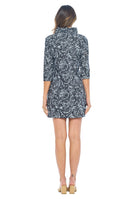Aryeh Mixed Print Shift Dress in Black/White Dresses Aryeh   
