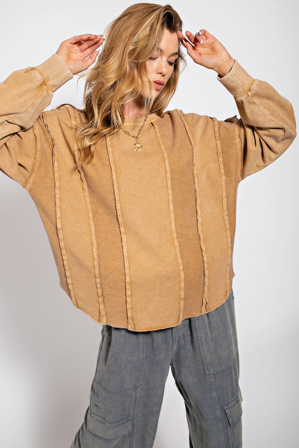 Easel Mineral Washed Top in  Caramel Top Easel   