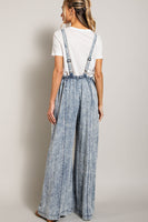 ee:some Mineral Washed Tie Dye Jumpsuit in Denim Jumpsuit eesome   