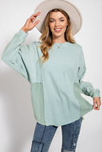 Load image into Gallery viewer, Easel Mineral Washed Tunic Top in Sage Shirts &amp; Tops Easel   
