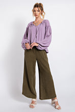 Load image into Gallery viewer, Easel Cotton Mineral Washed Top in Lilac Shirts &amp; Tops Easel   
