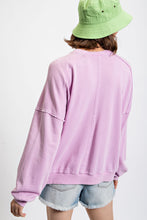 Load image into Gallery viewer, Easel Star Patch Pullover Top in Lilac Pink Shirts &amp; Tops Easel   
