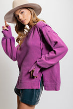 Load image into Gallery viewer, Easel Ribbed Knit Pullover Top in Lilac Rose Shirts &amp; Tops Easel   
