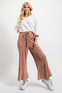 Easel Feeling Good Pull on Pants in Cappuccino Pants Easel   