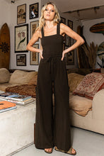 Load image into Gallery viewer, BucketList Jersey Knit Wide Leg Jumpsuit in Olive Jumpsuit Bucketlist   
