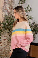 Sew in Love Retro Striped Pullover Top in Multi