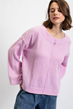 Load image into Gallery viewer, Easel Long Sleeve Cotton Gauze Top in Lilac Pink Shirts &amp; Tops Easel   
