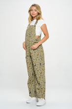 Load image into Gallery viewer, SM Wardrobe Bird Floral Print Overalls in Olive Green
