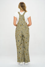 Load image into Gallery viewer, SM Wardrobe Bird Floral Print Overalls in Olive Green

