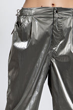 Load image into Gallery viewer, Easel Metallic Parachute Cargo Pants in Ash Pants Easel   
