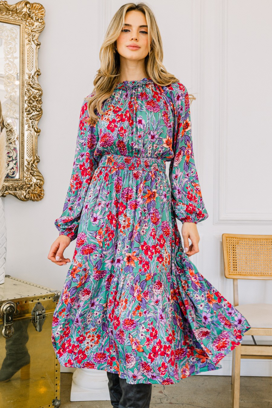 plus size boho dresses wedding Plus Size Flowing Lace Chiffon Boho A-line Wedding Dress Nude Beige main image 0