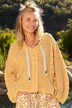 Load image into Gallery viewer, POL Cable Knit Chenille Sweater in Honey Gold
