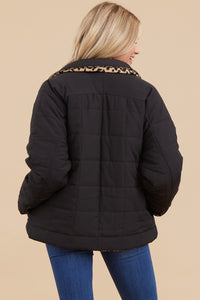 Jodifl Quilted Reversible Jacket in Black Coats & Jackets Jodifl   