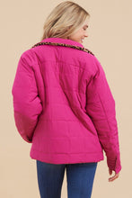 Load image into Gallery viewer, Jodifl Quilted Reversible Jacket in Magenta Coats &amp; Jackets Jodifl   
