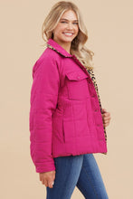 Load image into Gallery viewer, Jodifl Quilted Reversible Jacket in Magenta Coats &amp; Jackets Jodifl   
