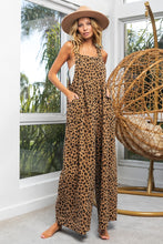 Load image into Gallery viewer, BiBi Corduroy Leopard Print Overalls
