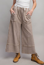 Load image into Gallery viewer, Easel Terry Palazzo Pants in Mushroom Pants Easel   
