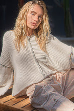 Load image into Gallery viewer, POL Hooded Chenille Sweater in Almond Cream
