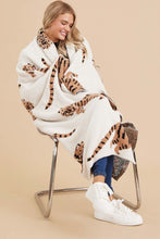 Load image into Gallery viewer, Jodifl Animal Print Fleece Blanket in Ivory/Taupe Blanket Jodifl   
