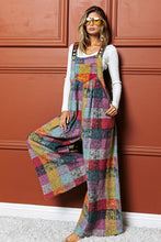 Load image into Gallery viewer, BiBi Vintage Brushed Checkered Overalls in Lavender Multi ON ORDER
