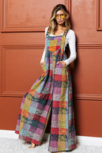 Load image into Gallery viewer, BiBi Vintage Brushed Checkered Overalls in Lavender Multi ON ORDER
