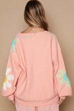 Load image into Gallery viewer, POL Floral Pattern Print Sweater in Pink Lemonade
