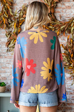 Load image into Gallery viewer, First Love Floral Print Top in Mocha Shirts &amp; Tops First Love   
