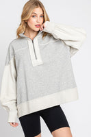 Sewn+Seen Terry Knit Pullover Jacket in Heather Grey Jacket Sewn+Seen   