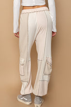 Load image into Gallery viewer, POL Color Block Knit Joggers in Cream
