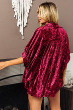 Load image into Gallery viewer, BiBi Crushed Velvet Dolman Sleeve Top in Red Shirts &amp; Tops BiBi   
