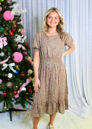 Sew in Love Floral Paisley Print Midi Dress in Sage