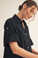 Load image into Gallery viewer, Jodifl Woven Midi Dress in Black
