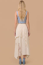 Load image into Gallery viewer, J.nna Boho-Chic Lace Blend Skirt in Cream
