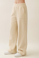 Veveret Striped Lounge Pants in Light Mustard