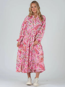 Lucca Couture AURORA Maxi Dress in Pink Dress Lucca Couture   