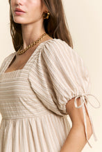 Load image into Gallery viewer, J.nna Textured Striped Maxi Dress in Taupe
